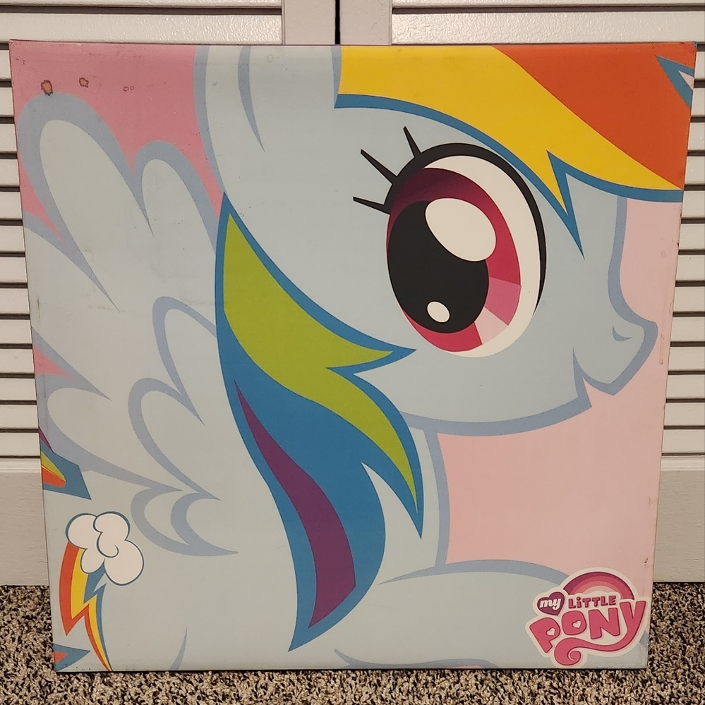 My little pony rainbow dash canvas painting